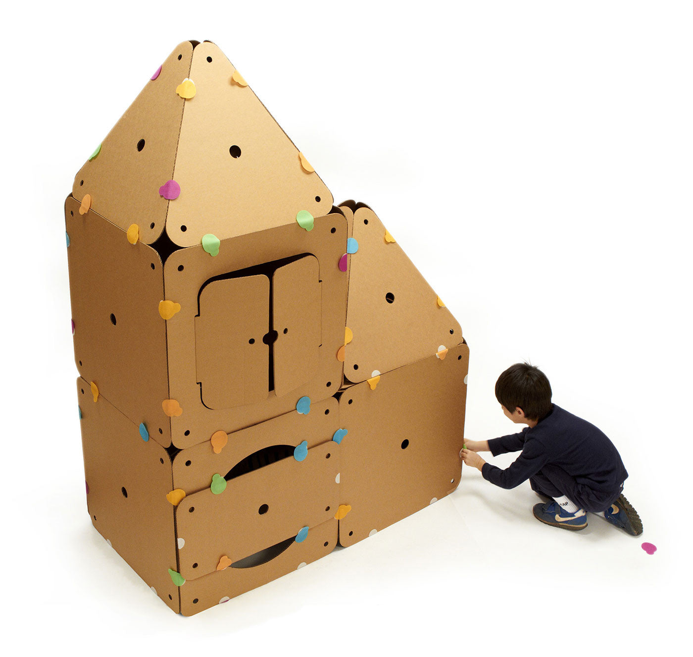 Cardboard fort sales building kit